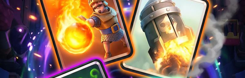 Key cards: Fireball, Rocket, Poison, Log